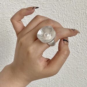 Bold Chunky Gold Statement Ring – Adjustable, Hypoallergenic, Nickel-Free